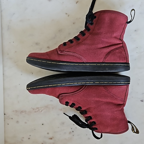 DR. MARTENS - Shoreditch canvas ankle combat boots - Picture 3 of 7